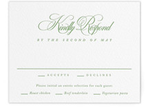 Letterpress RSVP Cards