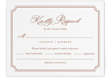 Letterpress RSVP Cards