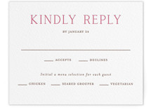 Letterpress RSVP Cards
