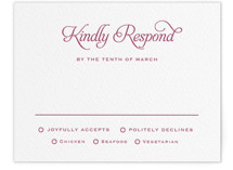 Letterpress RSVP Cards