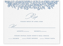 Hummingbird Botanicals Letterpress RSVP Cards