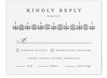 Cosette Letterpress RSVP Cards
