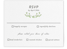 Flower Garden Letterpress RSVP Cards