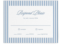 Catamaran Letterpress RSVP Cards