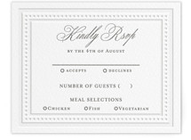 Kamal Letterpress RSVP Cards