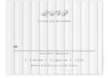 Striped Letterpress RSVP Cards