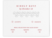 simply happy Letterpress RSVP Cards