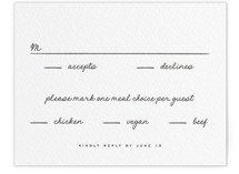 Letterpress RSVP Cards