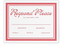 Prep School Letterpress RSVP Cards