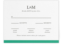 Classic Initials Letterpress RSVP Cards