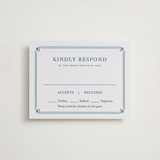 Fleur Corner Letterpress RSVP Cards