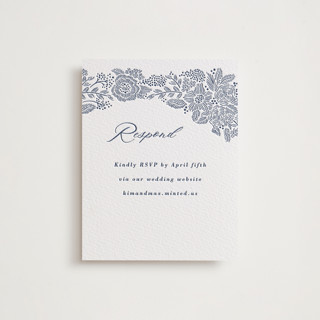 Chantilly Letterpress RSVP Online Enclosure Cards