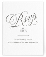 Letterpress RSVP Online Enclosure Cards