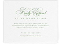Letterpress RSVP Online Enclosure Cards