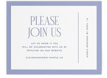 Letterpress RSVP Online Enclosure Cards