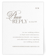 Letterpress RSVP Online Enclosure Cards