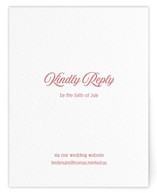 Letterpress RSVP Online Enclosure Cards