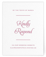 Letterpress RSVP Online Enclosure Cards