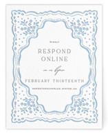 Margot Letterpress RSVP Online Enclosure Cards