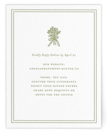 Letterpress RSVP Online Enclosure Cards