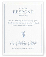 Simple Type Letterpress RSVP Online Enclosure Cards