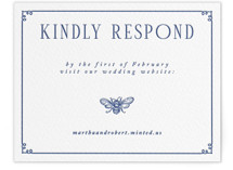 Botanical Dream Letterpress RSVP Online Enclosure Cards