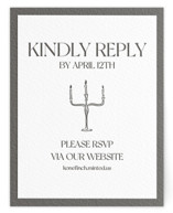 Trés Chic Letterpress RSVP Online Enclosure Cards