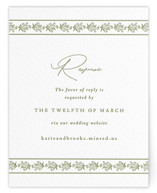 Posy Letterpress RSVP Online Enclosure Cards