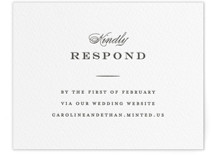 Proper Letterpress RSVP Online Enclosure Cards