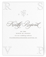 Heirloom Letterpress RSVP Online Enclosure Cards