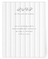 Striped Letterpress RSVP Online Enclosure Cards