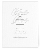 Bespoke Letterpress RSVP Online Enclosure Cards