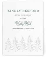 Evergreen Letterpress RSVP Online Enclosure Cards