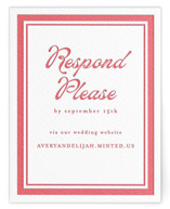 Prep School Letterpress RSVP Online Enclosure Cards