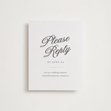 Tux Letterpress RSVP Online Enclosure Cards