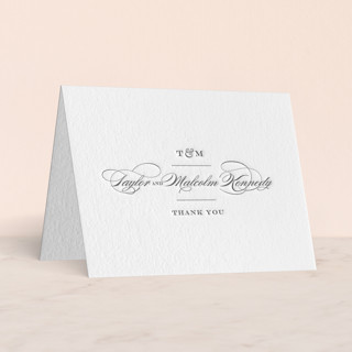 Charming Go Lightly Letterpress Wedding Thank You Cards