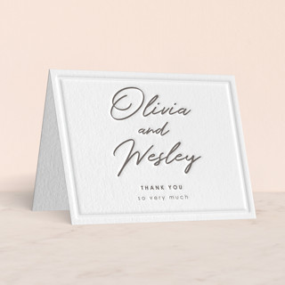 Cordially Letterpress Wedding Thank You Cards