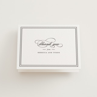 Eloquence Letterpress Wedding Thank You Cards