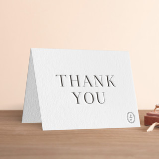 Cosmopolitan Letterpress Wedding Thank You Cards