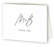 From us Letterpress Wedding Thank You Cards
