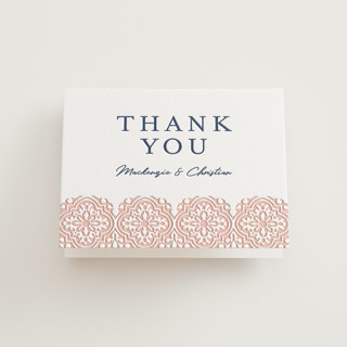 Tiles Letterpress Wedding Thank You Cards