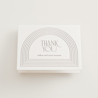 delicate arches Letterpress Wedding Thank You Cards