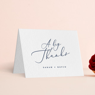 Elegancia Letterpress Wedding Thank You Cards