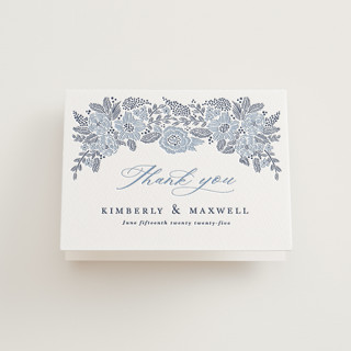 Chantilly Letterpress Wedding Thank You Cards