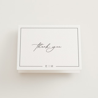 Court Letterpress Wedding Thank You Cards