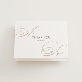 sway Letterpress Wedding Thank You Cards