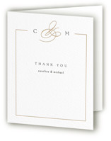 Letterpress Wedding Thank You Cards