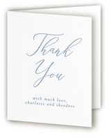 Simple Type Letterpress Wedding Thank You Cards