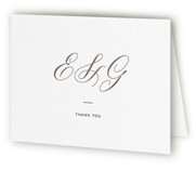 Basque Letterpress Wedding Thank You Cards