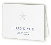 The Sea Letterpress Wedding Thank You Cards